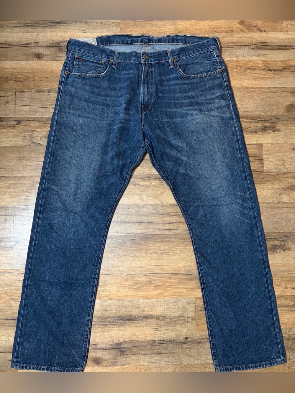 Polo Ralph Lauren Varick Straight Jeans Mens 38x32 Medium Wash Cotton